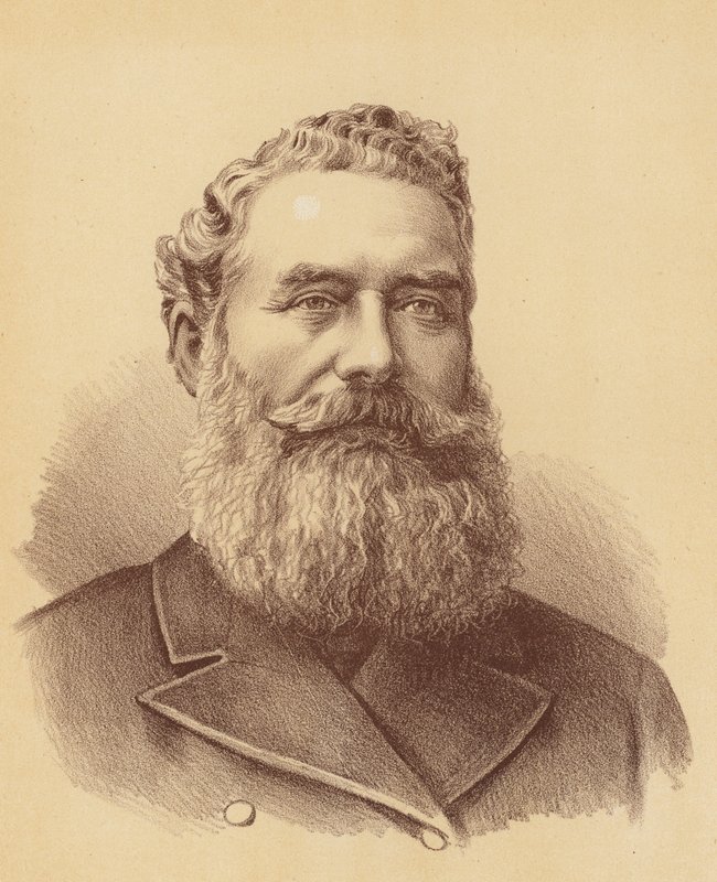 The Honourable James White (färglitografi) av Australian School