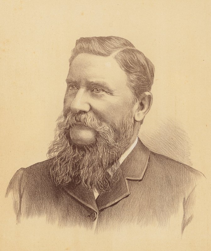 The Honourable Robert Hoddle Driberg White (färglitografi) av Australian School
