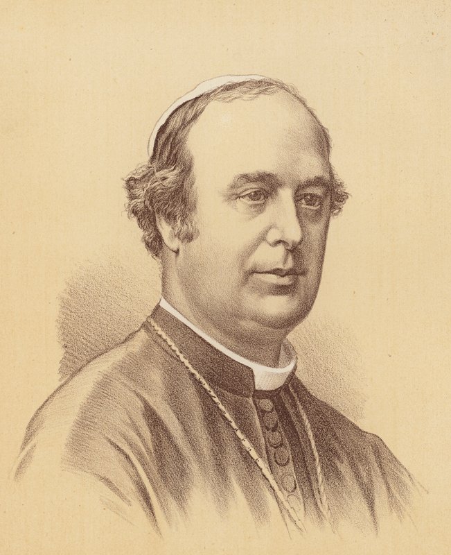 The Most Reverend Roger Bede Vaughan, ärkebiskop av Sydney (färglitografi) av Australian School
