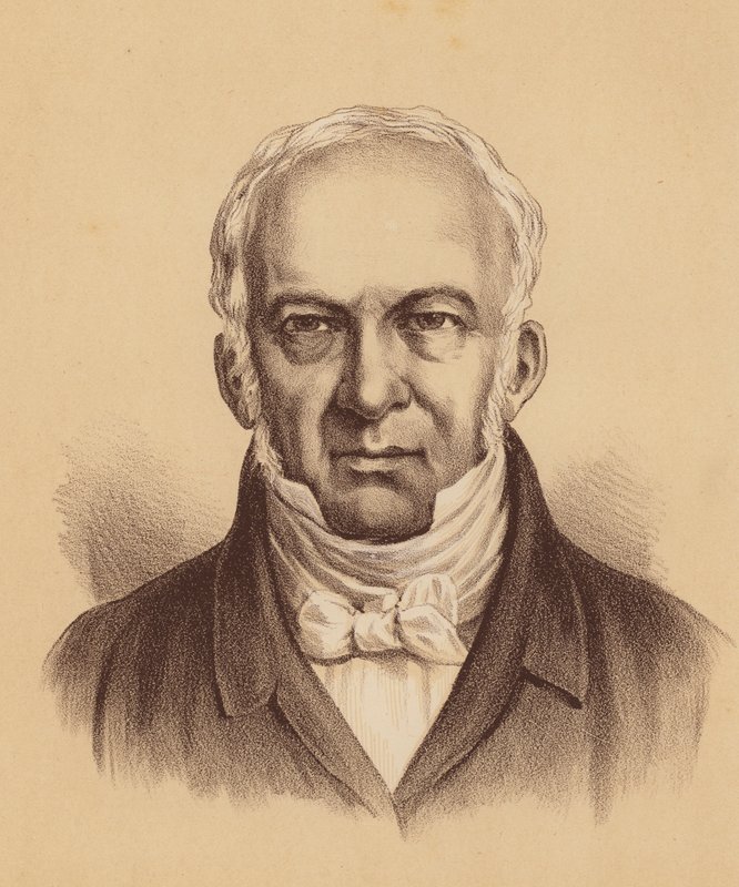 William Cox, Esquire (färglitografi) av Australian School