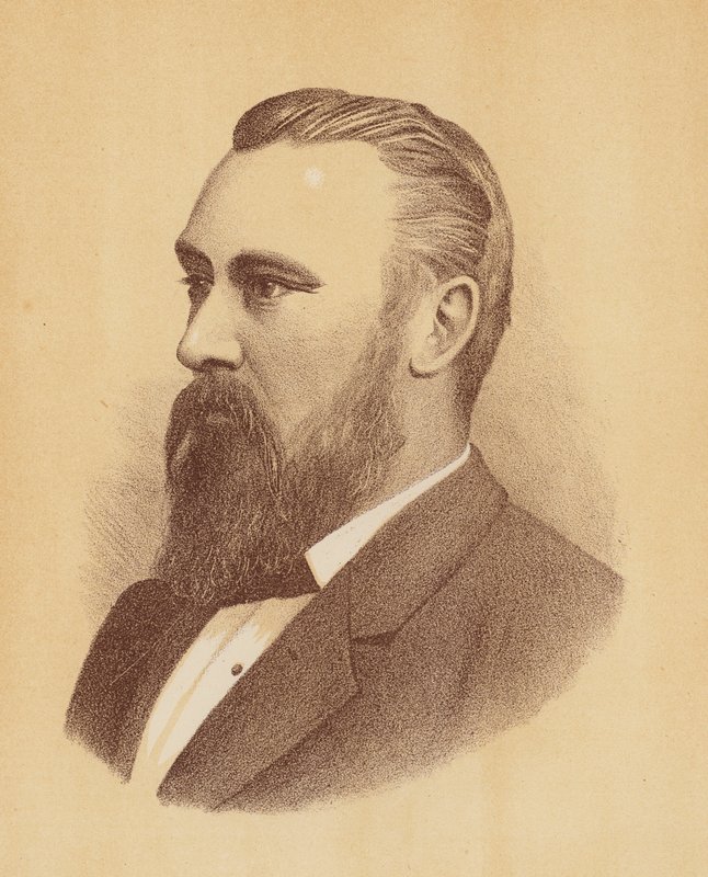 William John Lyne (färglitografi) av Australian School