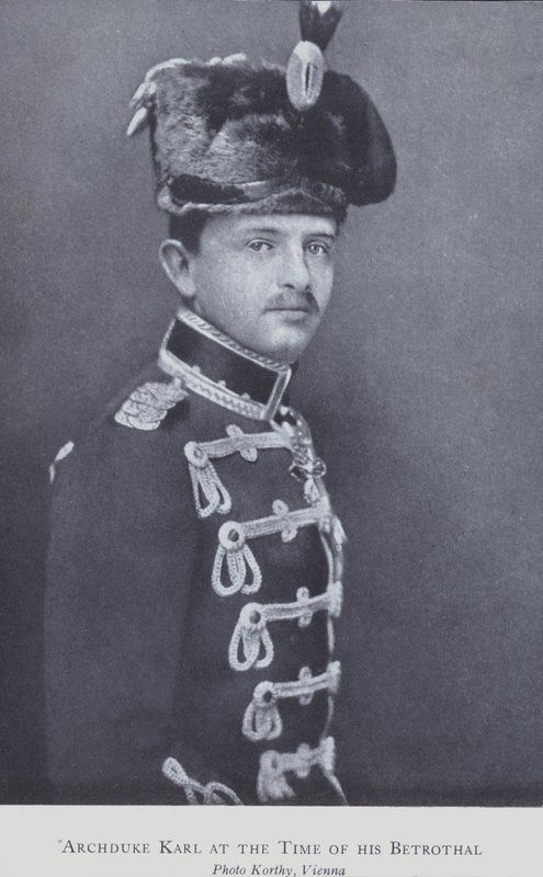 Ärkehertig Karl, senare Karl I, kejsare av Österrike (s/v foto) av Austrian Photographer