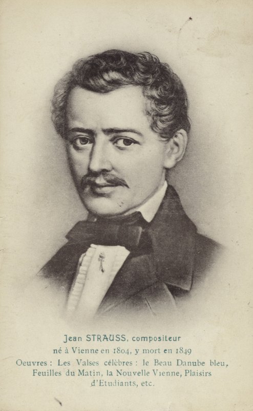 Porträtt av Johann Strauss II av Austrian School