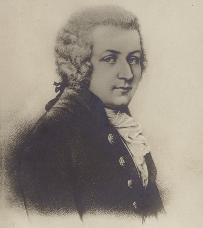 Porträtt av Wolfgang Amadeus Mozart av Austrian School