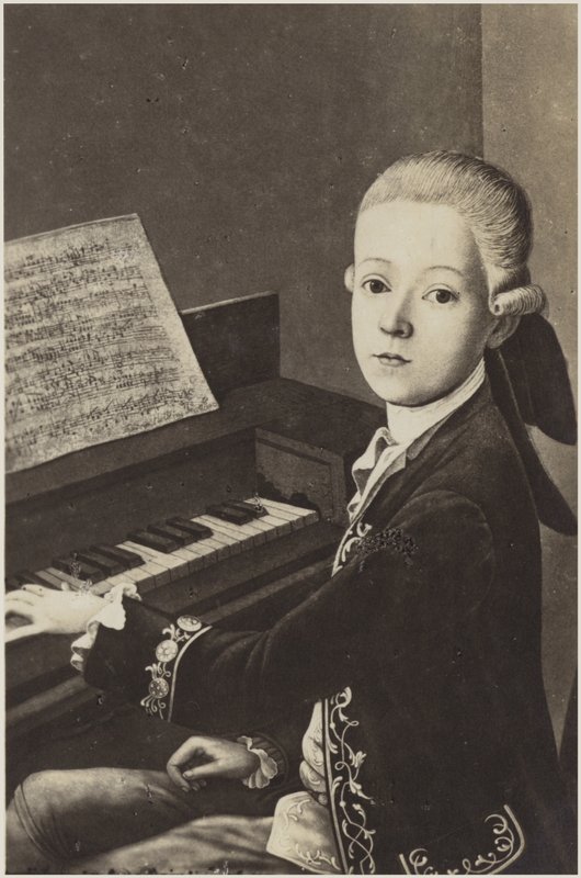 Porträtt av Wolfgang Amadeus Mozart av Austrian School