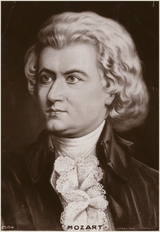 Porträtt av Wolfgang Amadeus Mozart av Austrian School