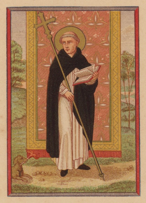 St. Dominic (chromolith) av Austrian School