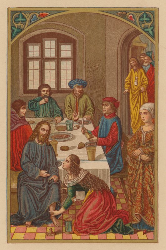 S Maria Magdalena (kromolit) av Austrian School