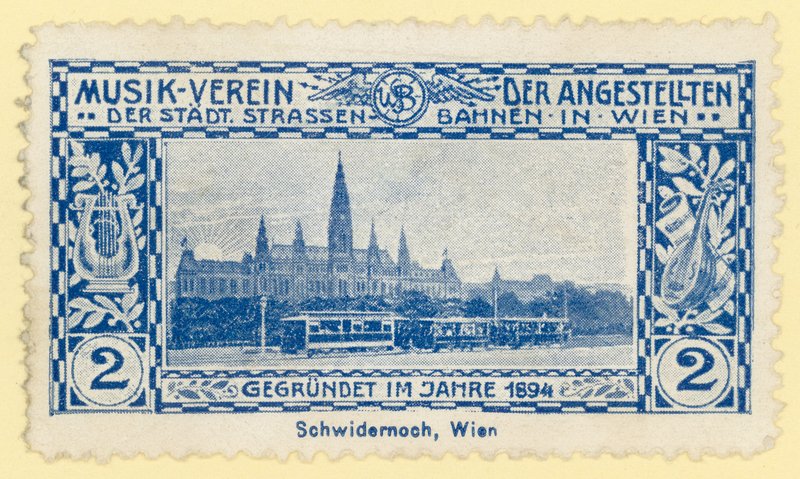 Spårvagn framför stadshuset, Wien av Austrian School