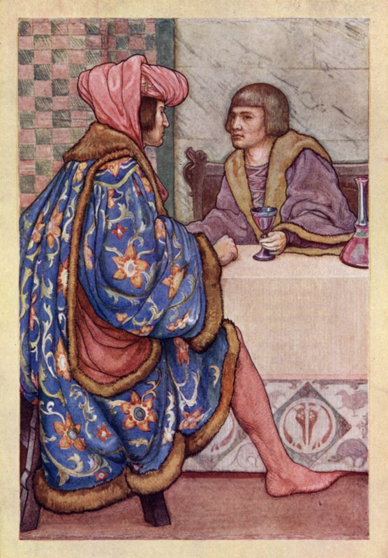 John Keats: Isabella, Or, The Pot Of Basil (färg litho) av Averil Mary Burleigh