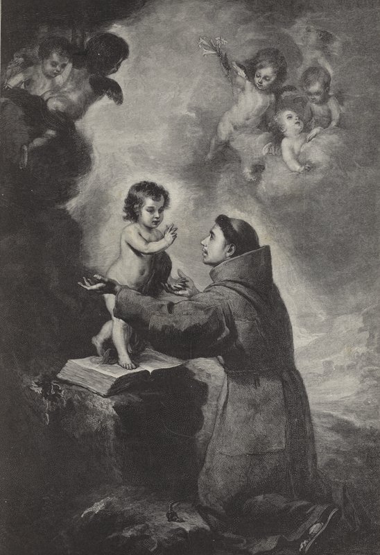 Visionen av den helige Antonius av Padua av Bartolomé Esteban Murillo