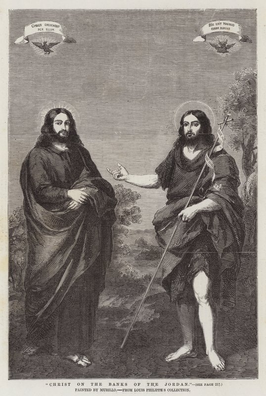Kristus på stranden av Jordan, från Louis Philippes samling av Bartolomé Esteban Murillo