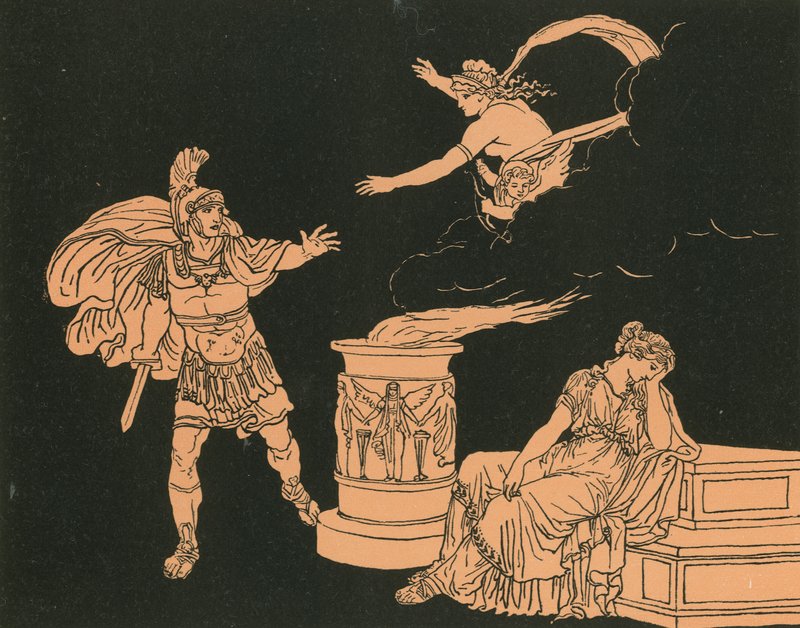 Aeneas och Helen av Bartolomeo Pinelli