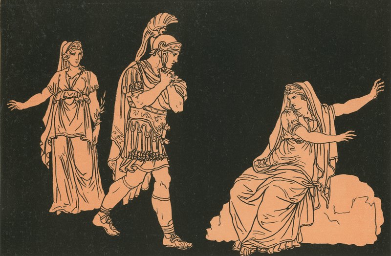 Aeneas och skuggan av Dido av Bartolomeo Pinelli