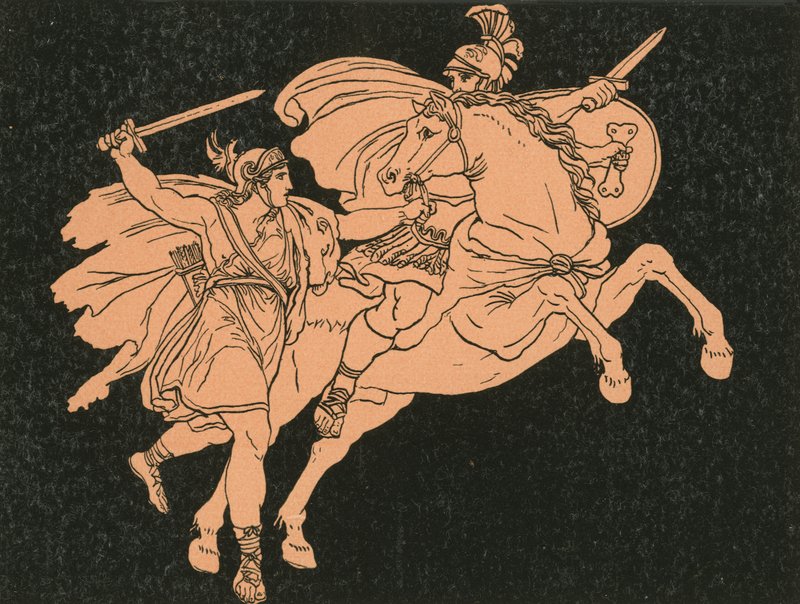 Camilla och Aunus son av Bartolomeo Pinelli