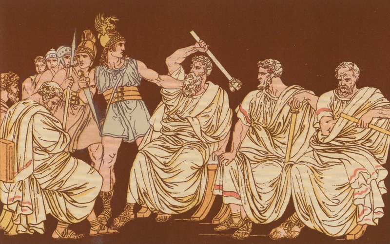 Gallerna och senatorerna av Bartolomeo Pinelli