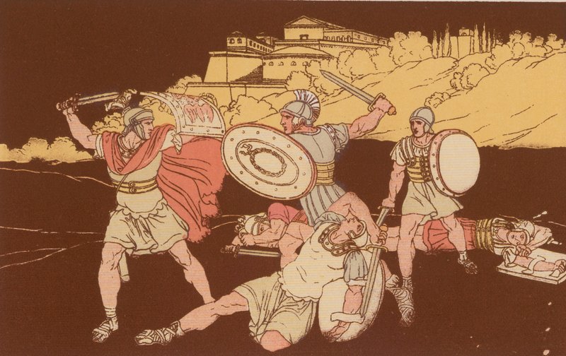 Horatii och Curiatii av Bartolomeo Pinelli