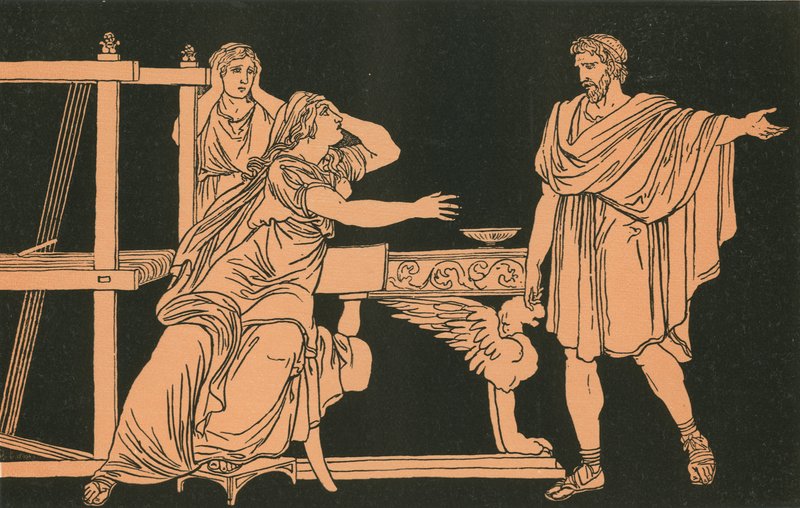 Euryalus mor fick beskedet om hans död av Bartolomeo Pinelli