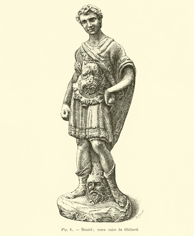 Terrakottastaty av Daniel av Ghiberti av Belgian School
