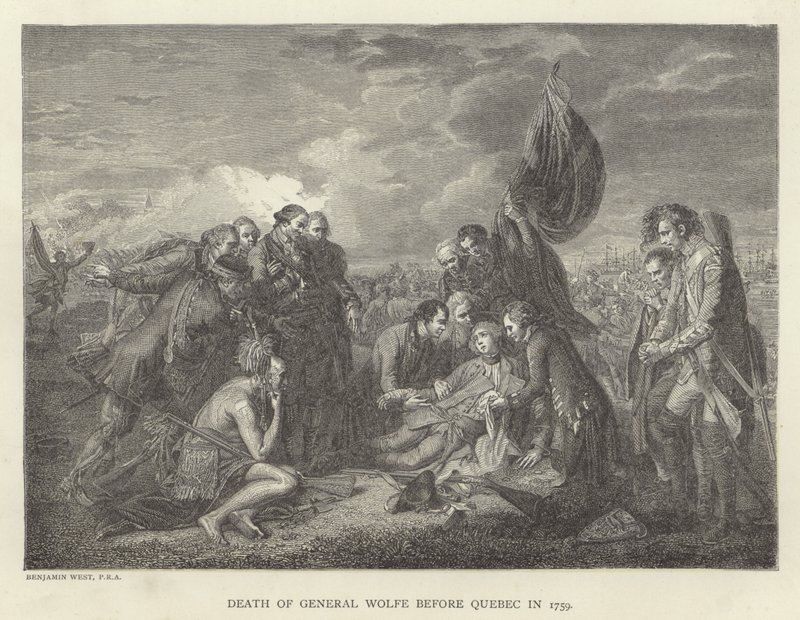 General Wolfes död före Quebec 1759 av Benjamin West