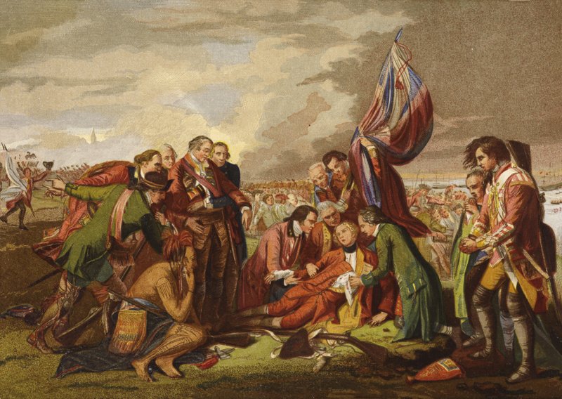 Wolfes död av Benjamin West