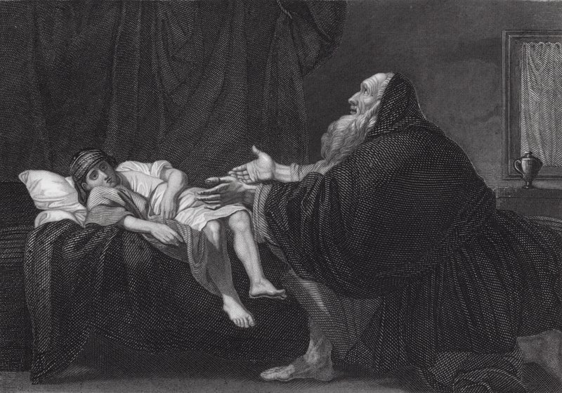 Elijah uppfostrar änkans son av Benjamin (after) West