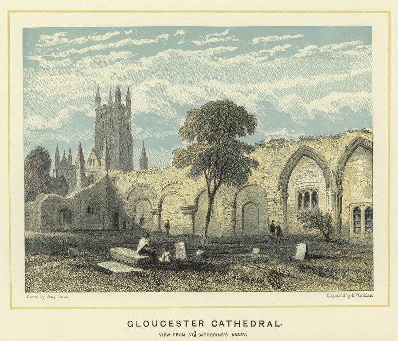 Gloucester Cathedral, utsikt från St Catherine