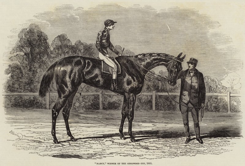 Nancy, vinnare av Goodwood Cup, 1851 av Benjamin Herring