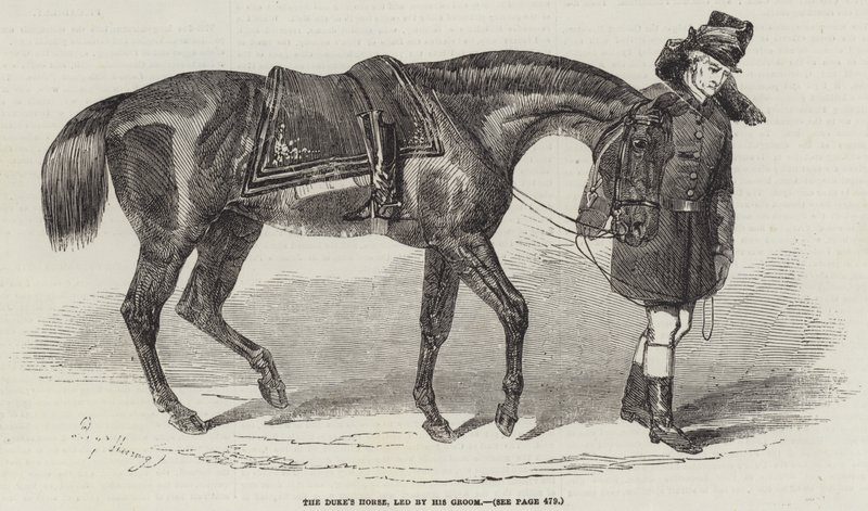 Hertigens häst, ledd av hans brudgum av Benjamin Herring