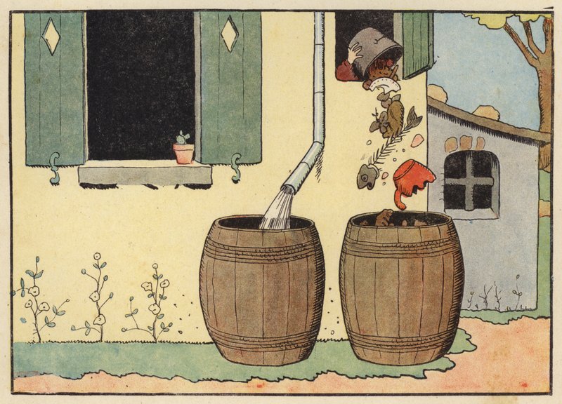 Illustration för Chantecler av Benjamin Rabier (färg litho) av Benjamin Rabier