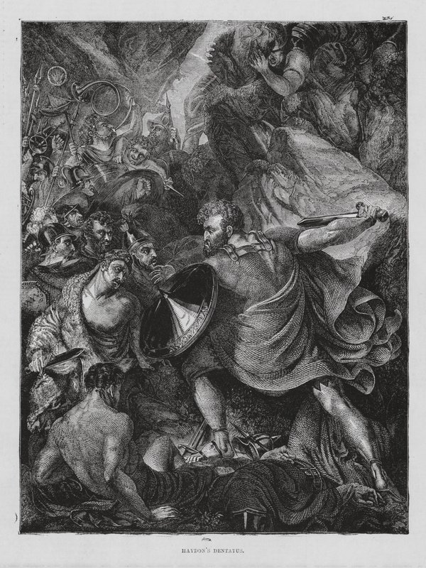 Mordet på L S Dentatus (gravyr) av Benjamin Robert (after) Haydon