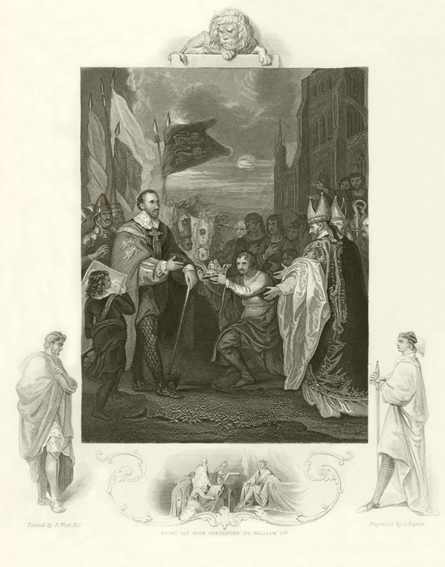 William I tar emot Englands krona av Benjamin West