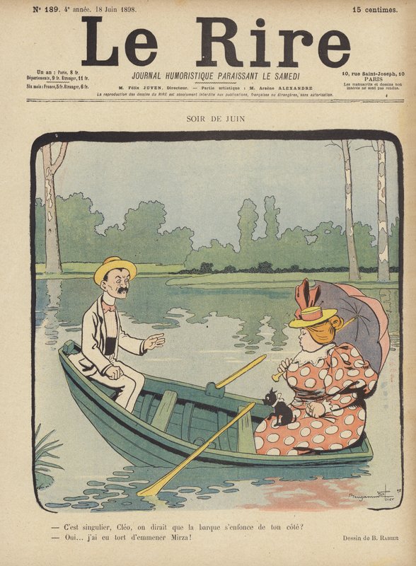 Illustration för Le Rire av Benjamin Rabier