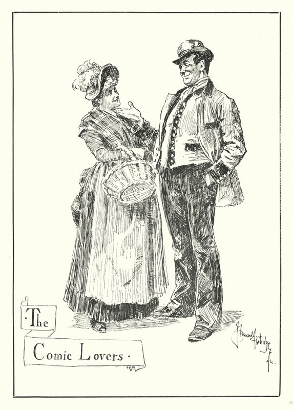 The Comic Lovers (gravyr) av Bernard (after) Partridge