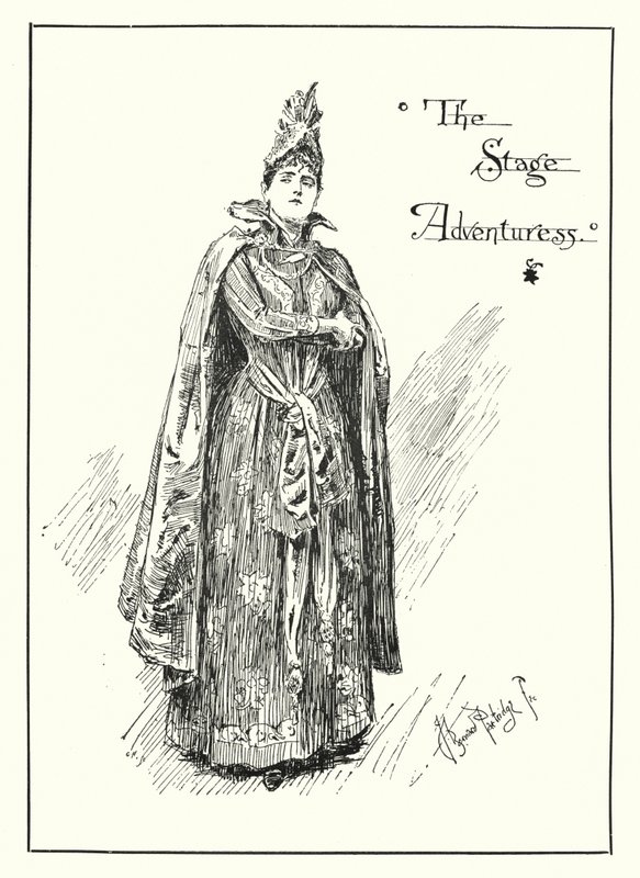 The Stage Adventuress (gravyr) av Bernard (after) Partridge