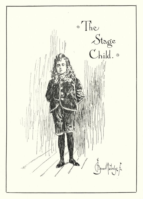 The Stage Child (gravyr) av Bernard (after) Partridge