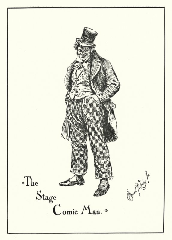The Stage Comic Man (gravyr) av Bernard (after) Partridge