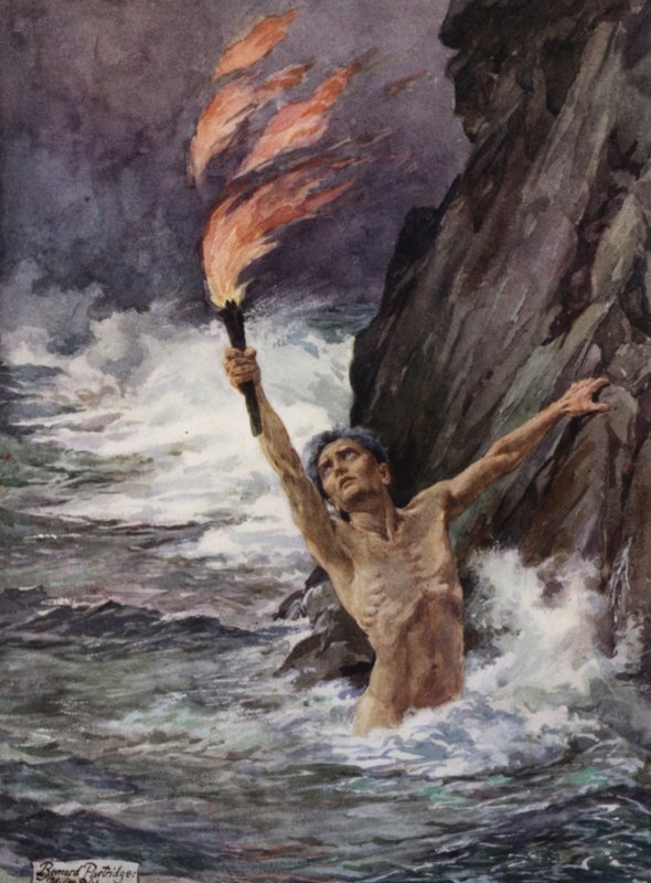 Scen från James Lees Wife av Robert Browning av Bernard Partridge
