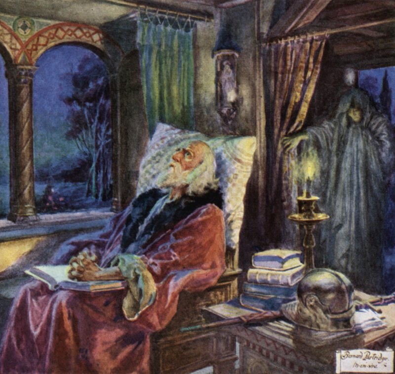 Scen från Rabbi Ben Ezra av Robert Browning av Bernard Partridge