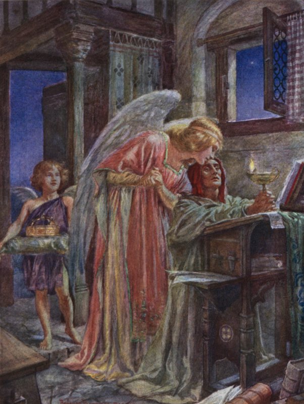 Scen från Rabbi Ben Ezra av Robert Browning av Bernard Partridge