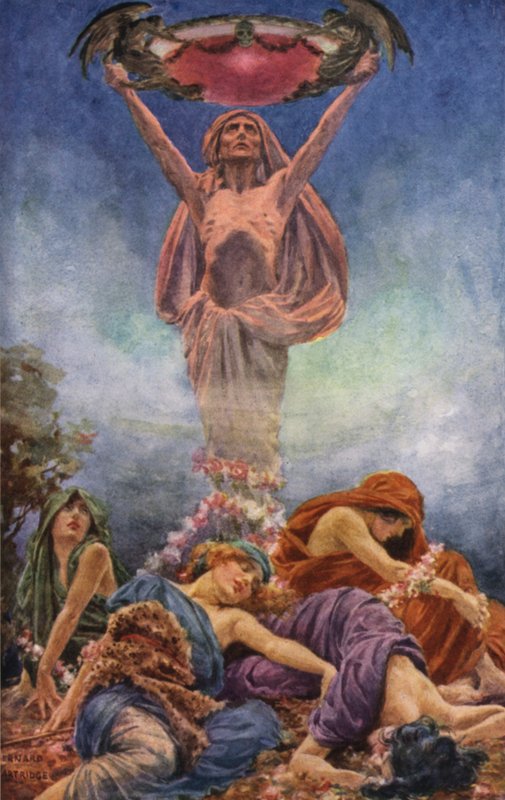 Scen från Rabbi Ben Ezra av Robert Browning av Bernard Partridge