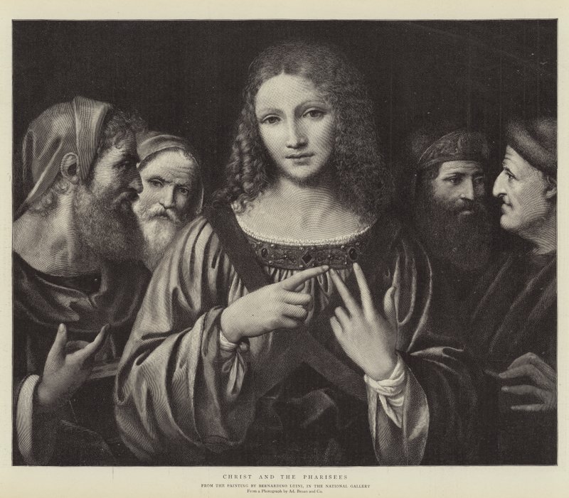 Kristus och fariséerna av Bernardino Luini