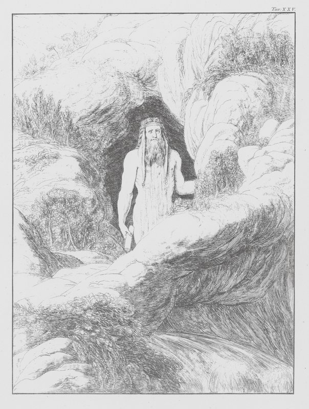 Dantes gudomliga komedi, Inferno (Helvetet), plansch XXV (litografi) av Bernhard Schuler