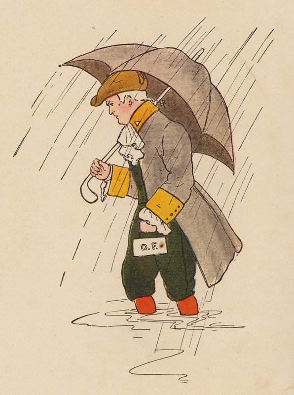 Barnramsa: Doktor Foster (färglitografi) av Blanche Fisher Wright