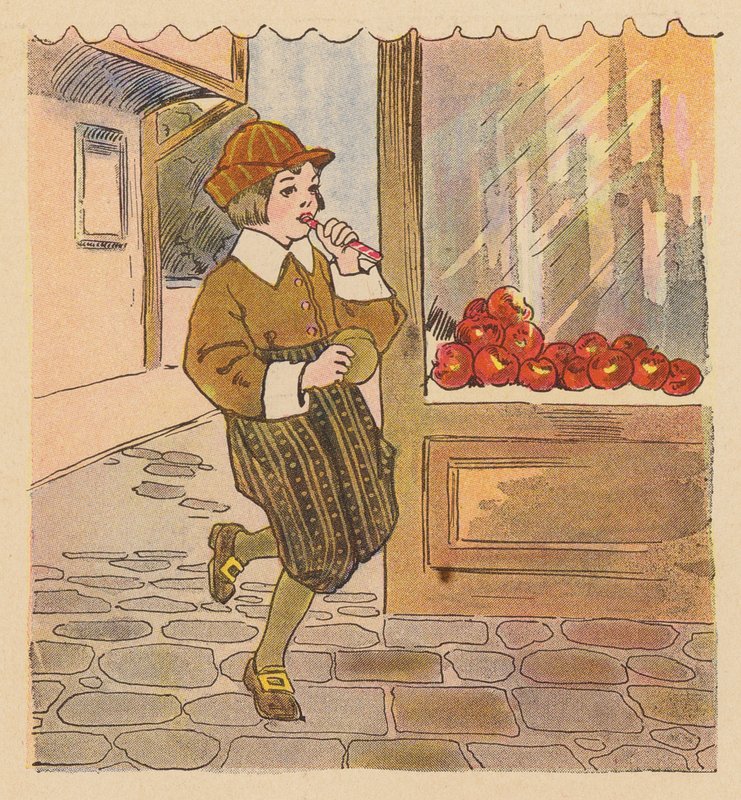 Barnkammarramsa: Handy Pandy (färglitografi) av Blanche Fisher Wright