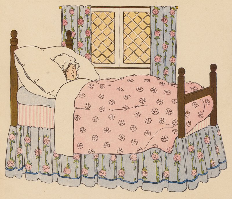 Barnramsa: Nancy Dawson (färglitografi) av Blanche Fisher Wright