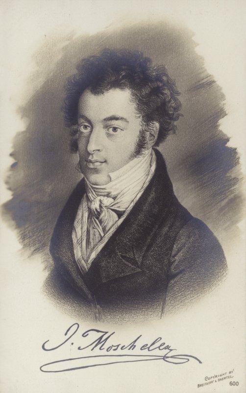 Porträtt av Porträtt av Ignaz Moscheles av Bohemian School