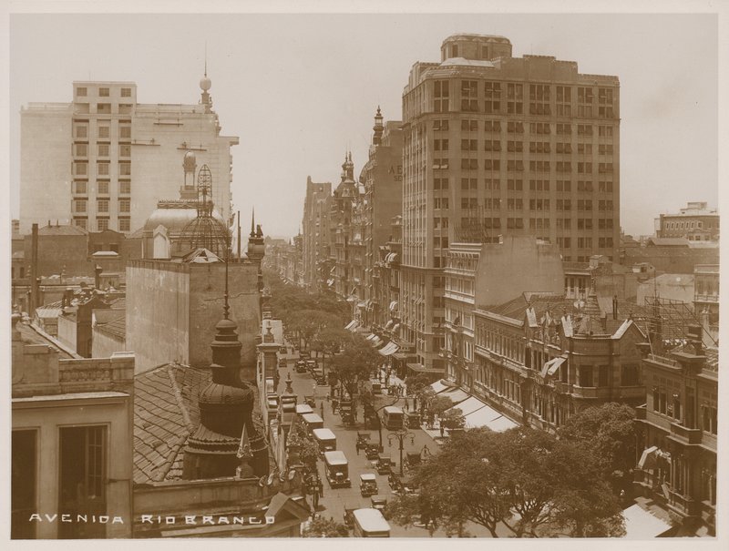 Avenida Rio Branco, Rio de Janeiro (svartvitt foto) av Brazilian Photographer