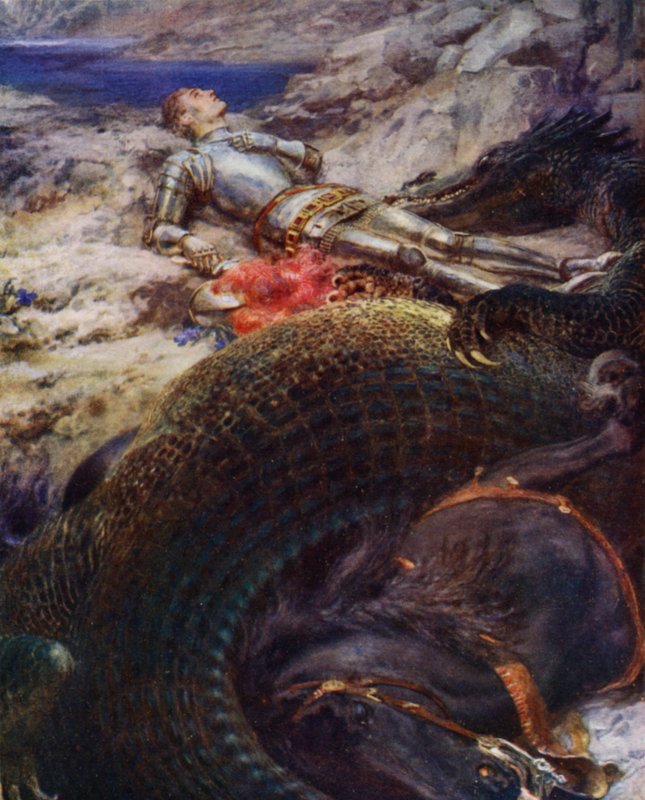 St George och draken av Briton Riviere