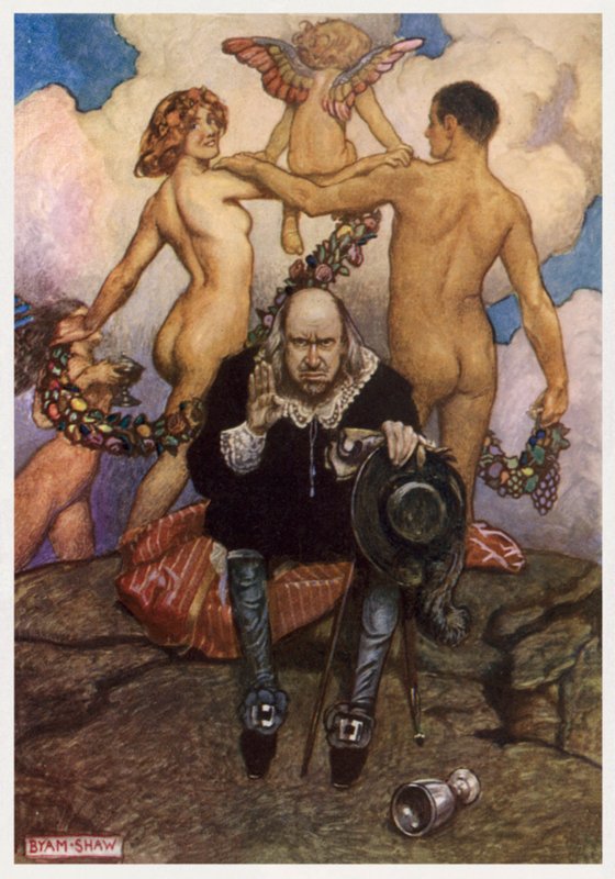 "Jag avskyr att jag älskade" (färg litho) av Byam (after) Shaw